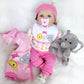 Reborn Baby Doll Outfits Girl Accessories for 20 - 22  with Toy Elephante - Yesteria
