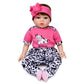 Bubles-Rose Red Cow-22 Inch Realistic Reborn Baby Dolls Blue Eyes Brown Hair